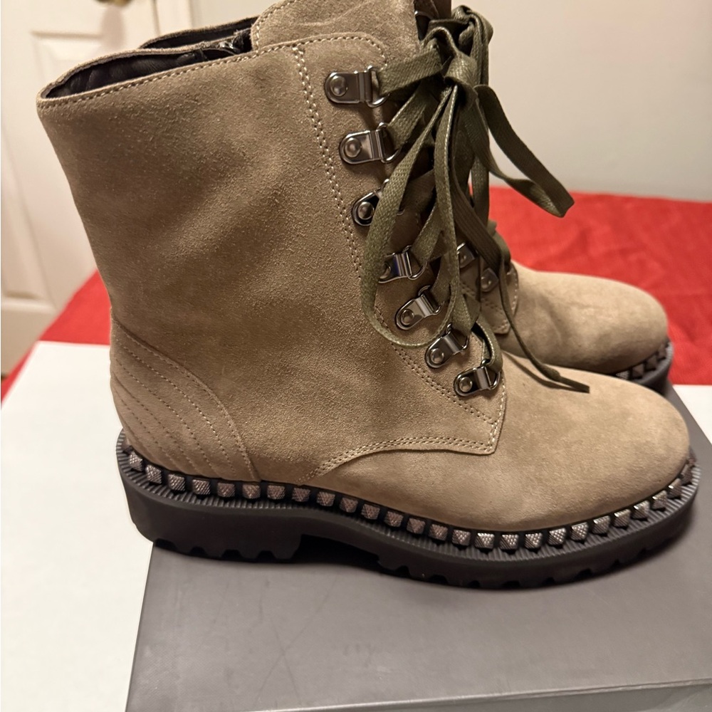 Vince Camuto Olive Lace-Up Ankle Boots - Picture 4 of 7